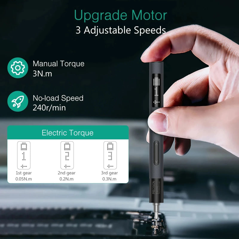 Your DIY sidekick: Danoz DIY 50 - in - 1 Precision Electric Screwdriver Set! USB Charging, With 48 magnetic Phillips and Torx bits - danozdirect