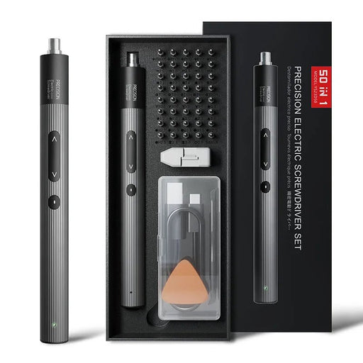 Your DIY sidekick: Danoz DIY 50 - in - 1 Precision Electric Screwdriver Set! USB Charging, With 48 magnetic Phillips and Torx bits - danozdirect