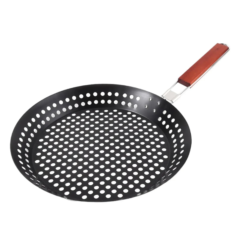 Your new grilling best friend Danoz BBQMagic Grilling Skillet. Built tough from premium carbon steel, Huge 30.5cm powerhouse! - danozdirect