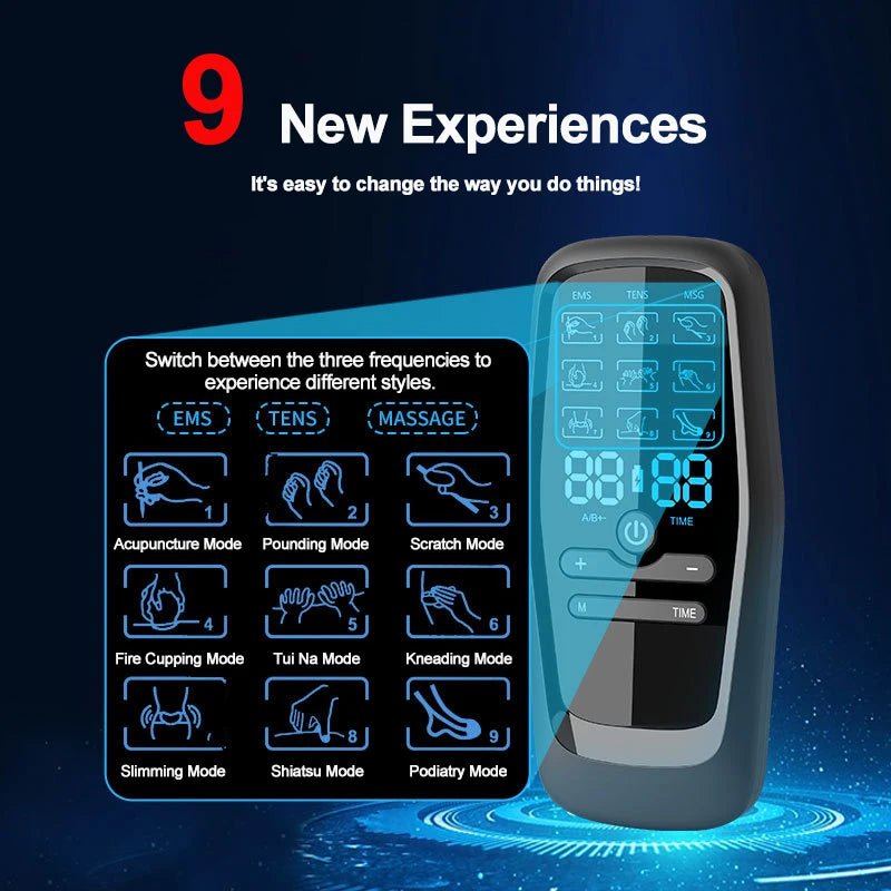 Zap away tension and kick - start your muscles with Danoz EMS! This electric EMS device combines physiotherapy, TENS, and acupuncture vibes to deliver digital therapy and body slimming in one sleek machine. - danozdirect