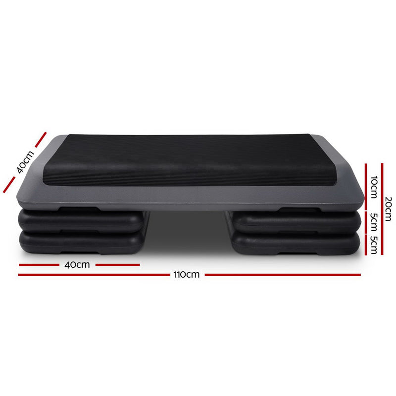 Enhance your workout with Danoz Direct Everfit 3 Level Aerobic Step! 110cm stepper is designed to help achieve your fitness goals at home