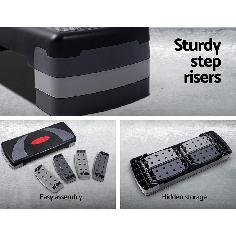 Revive your workout routine with the Danoz Direct 3 Level Aerobic Step Bench! This versatile fitness equipment offers three adjustable levels