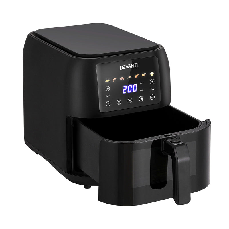 Danoz Direct 🎯Kitchen Smart - Upgrade your kitchen with the Devanti Air Fryer! Oil-free cooking, generous 8L capacity and LCD display