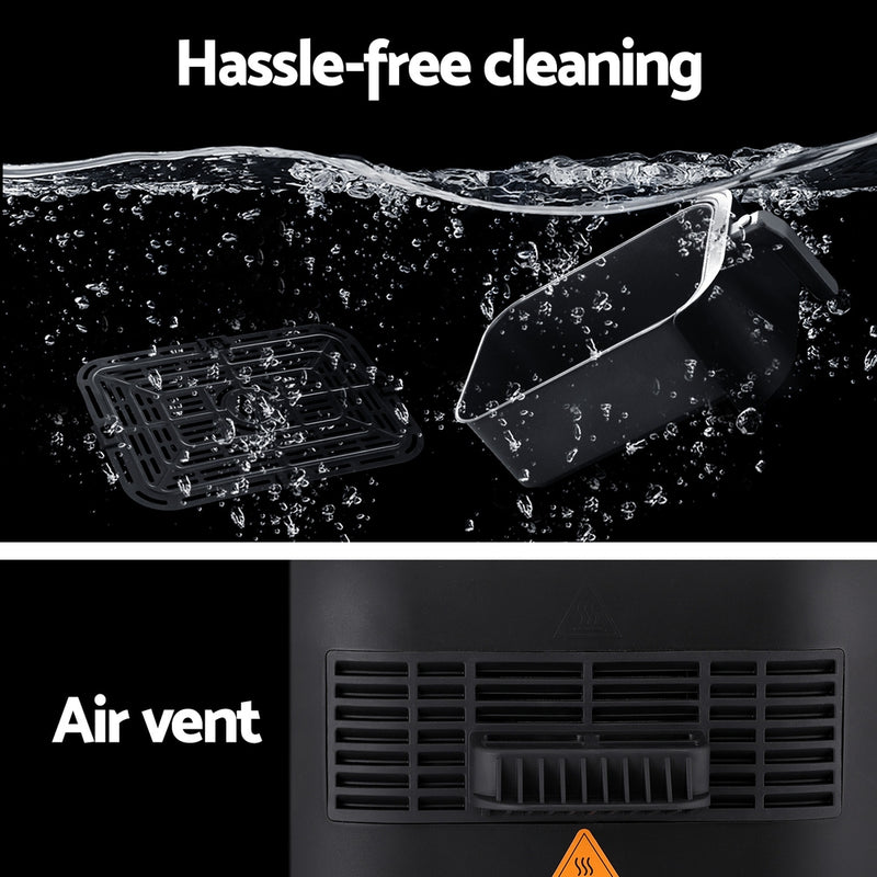 Danoz Direct 🎯Kitchen Smart - Upgrade your kitchen with the Devanti Air Fryer! Oil-free cooking, generous 8L capacity and LCD display