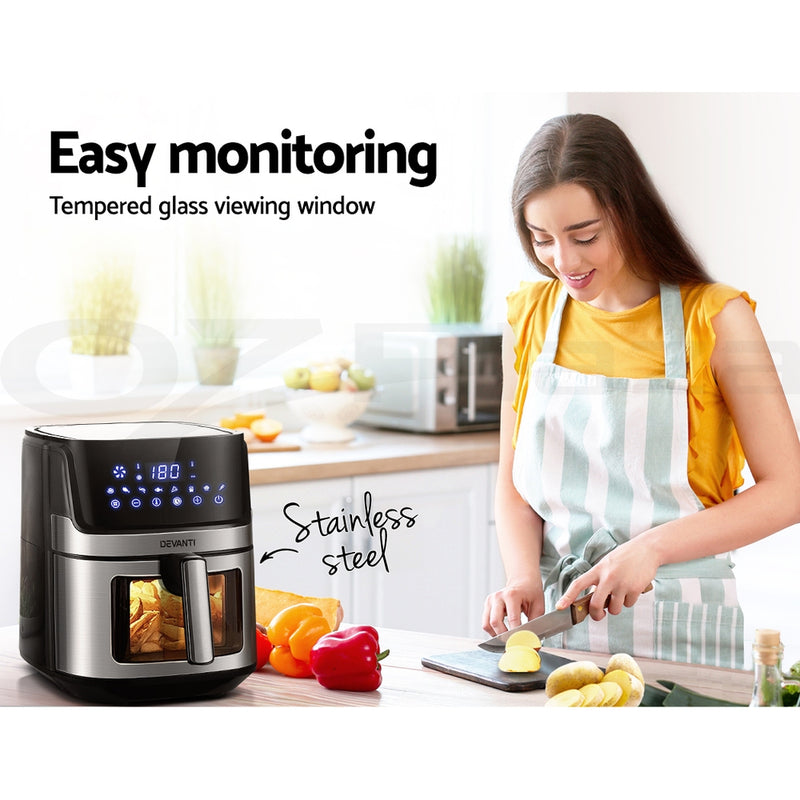 Danoz Direct 🎯Kitchen Smart - New level of cooking with Danoz Direct - Devanti Air Fryer. With a large 6.5L capacity and LCD display