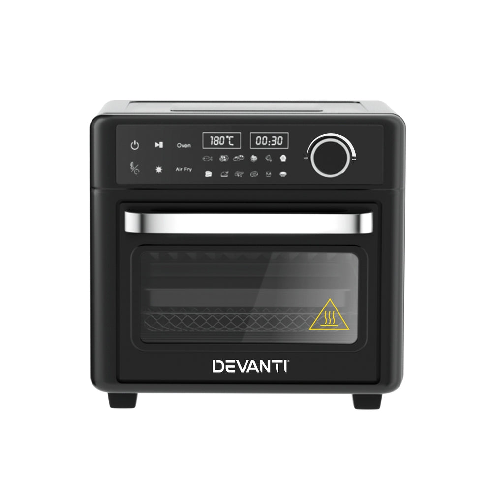 Danoz Direct - Devanti Air Fryer 15L LCD Fryers Oven