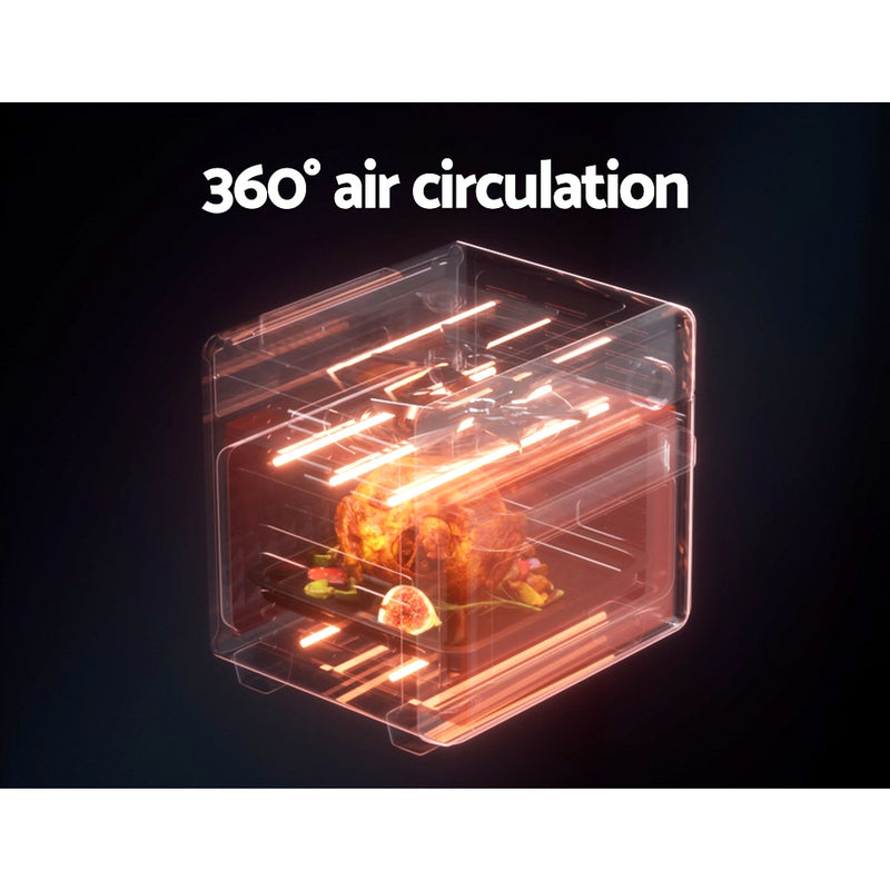 Danoz Direct 🎯Kitchen Smart - Devanti Air Fryer 15L LCD Fryers Oven