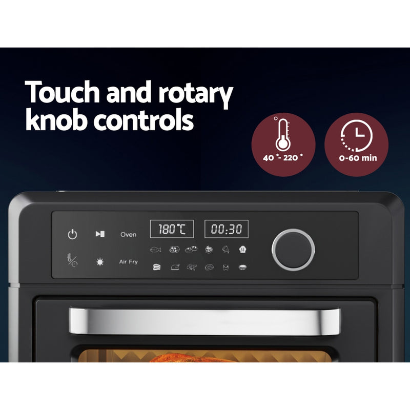 Danoz Direct 🎯Kitchen Smart - Devanti Air Fryer 20L LCD Fryers Oven, the ultimate cooking solution for healthy and delicious meals