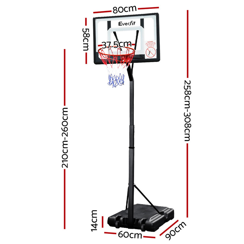 Elevate your basketball game with Danoz Direct Adjustable Portable Basketball Stand Hoop System Rim!