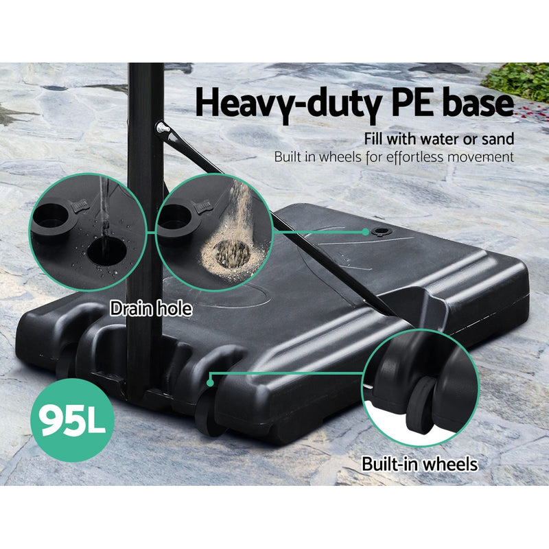 Elevate your basketball game with Danoz Direct Adjustable Portable Basketball Stand Hoop System Rim!