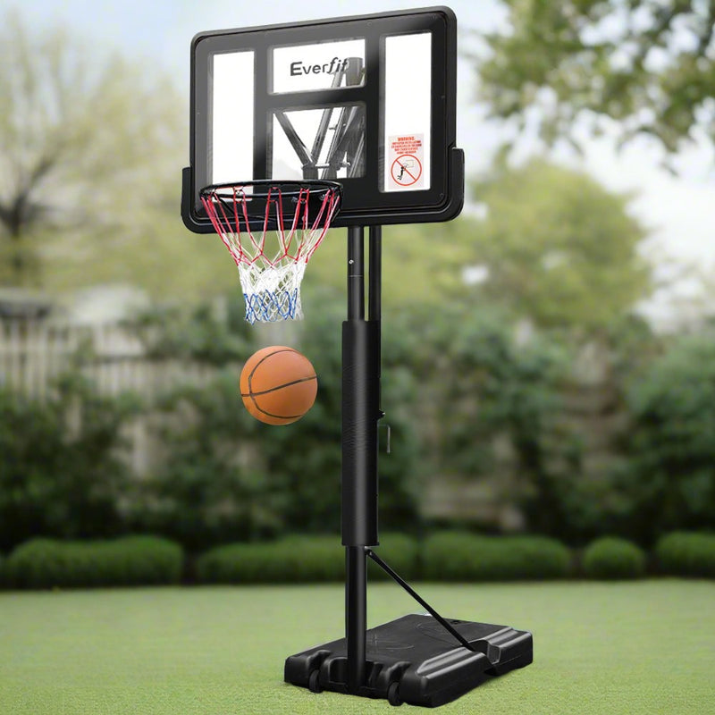 Danoz Direct - Everfit 3.05M Basketball Hoop Stand System Adjustable Height Portable Pro Black