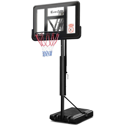 Danoz Direct - Everfit 3.05M Basketball Hoop Stand System Adjustable Height Portable Pro Black