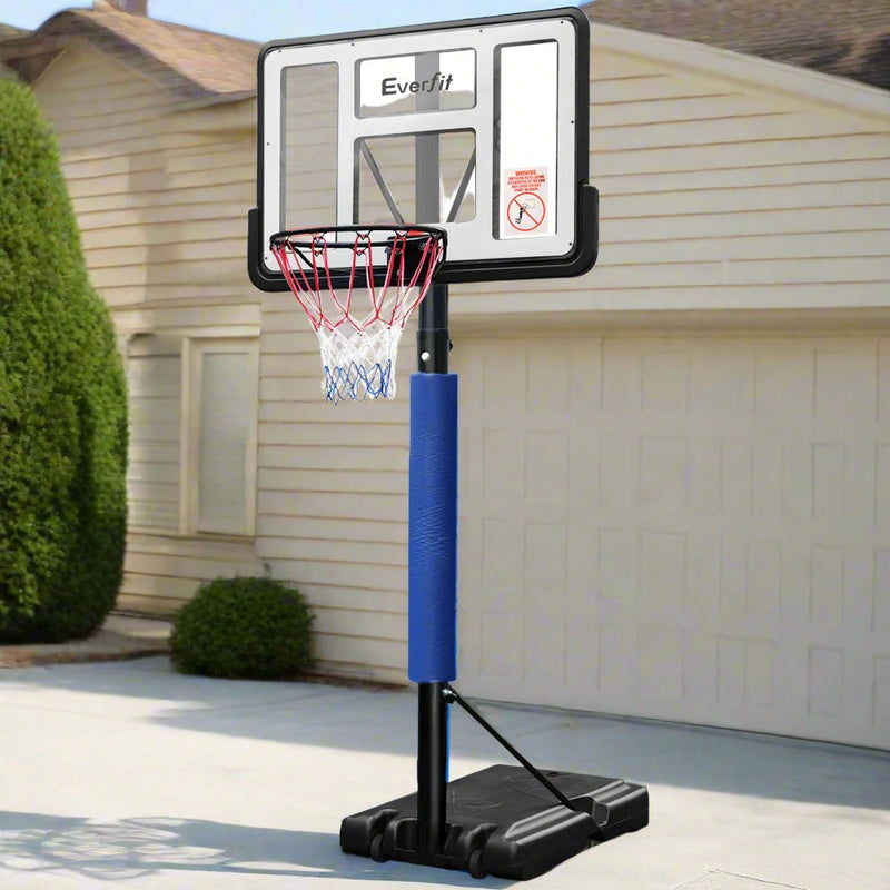 Danoz Direct - Everfit 3.05M Basketball Hoop Stand System Adjustable Height Portable Pro Blue