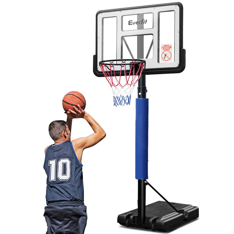 Danoz Direct - Everfit 3.05M Basketball Hoop Stand System Adjustable Height Portable Pro Blue