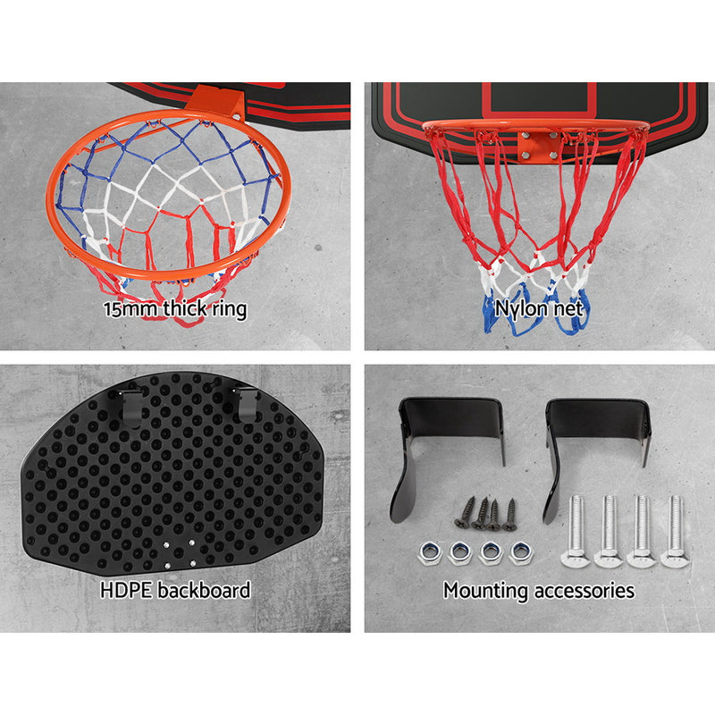 Danoz Direct -  Basketball Hoop Door Wall Mounted Kids Sports Backboard Indoor Outdoor