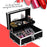 Danoz Direct - Embellir Portable Cosmetic Beauty Makeup Carry Case with Mirror - Crocodile Black