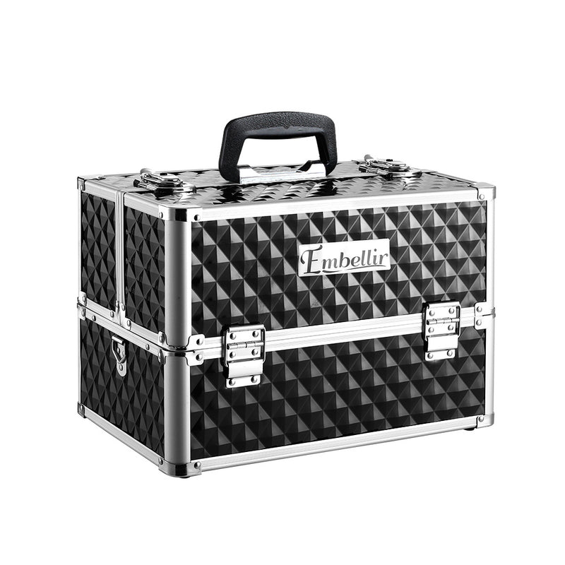 Danoz Direct - Embellir Portable Cosmetic Beauty Makeup Case - Diamond Black