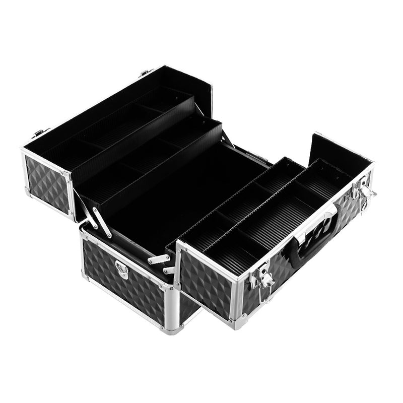 Danoz Direct - Embellir Portable Cosmetic Beauty Makeup Case - Diamond Black