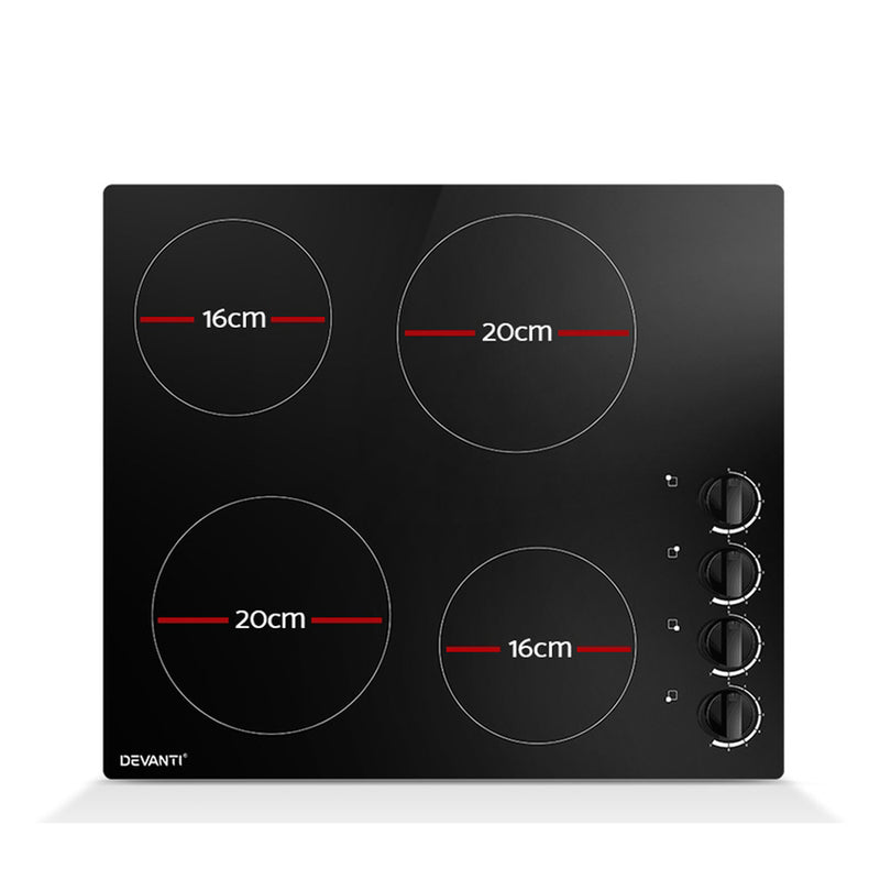 Danoz Kitchen 🧑‍🍳🥘 Devanti Electric Ceramic Cooktop 60cm - the perfect addition to your kitchen!