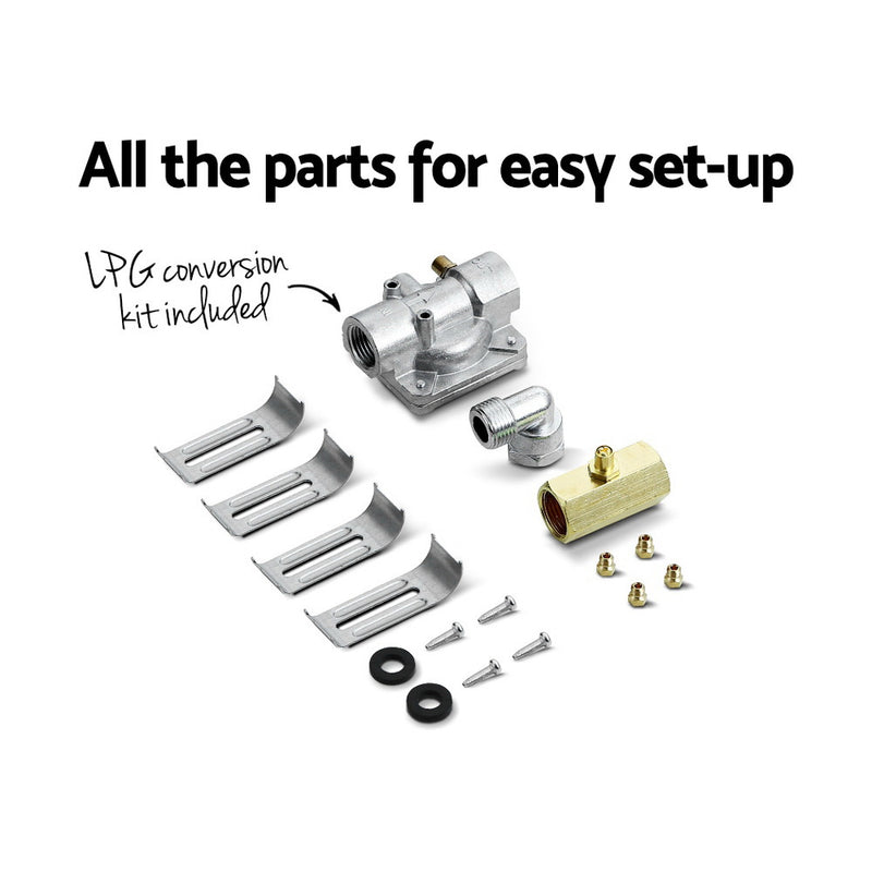 Upgrade your kitchen with the sleek and efficient Danoz Kitchen 🧑‍🍳🥘 - Devanti Gas Cooktop 60cm Stove Hob Black. Enjoy faster cooking times