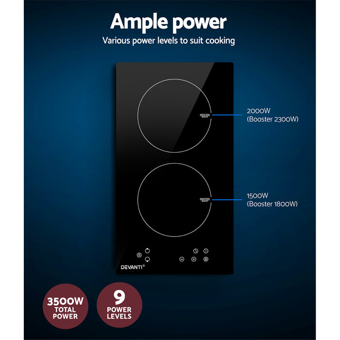 Danoz Direct - Devanti Induction Cooktop 30cm Electric Cooker