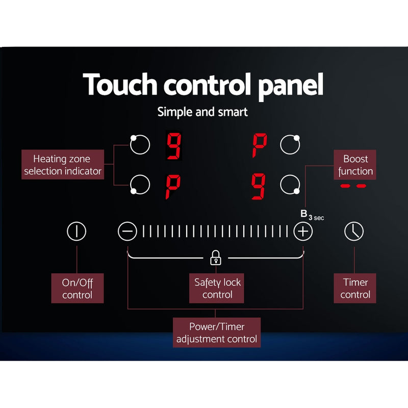 The ultimate cooking convenience with Danoz Direct - Devanti Induction Cooktop 60cm Electric Cooker. With its advanced induction technology