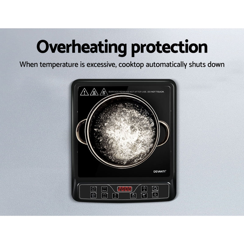 Danoz Kitchen 🧑‍🍳🥘 Devanti Induction Cooktop, game-changer for your cooking experience. 30cm portable design , cook anywhere, anytime