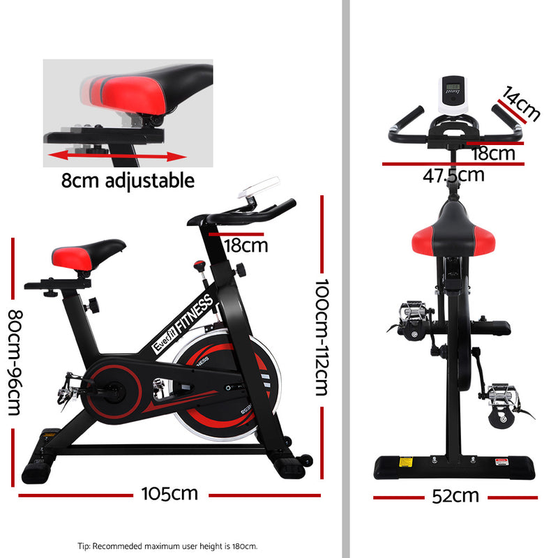 Indulge in the luxury of at-home cycling with the Danoz Direct - Everfit Spin Bike