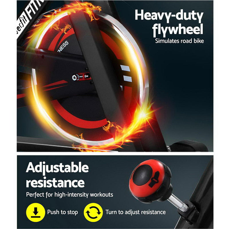 Indulge in the luxury of at-home cycling with the Danoz Direct - Everfit Spin Bike