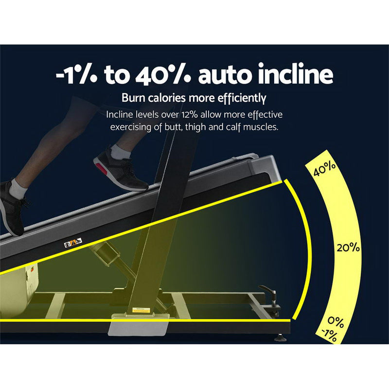 Danoz Fitness - Everfit Treadmill Electric Incline Trainer Professional Home Gym Fitness Machine