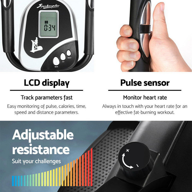 Danoz Fitness - Everfit Exercise Bike 5 in 1 Elliptical Cross Trainer Home Gym Indoor Cardio - Incl Delivery