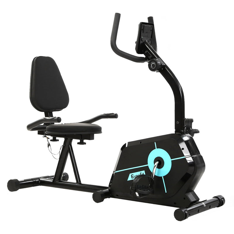 Danoz Fitness - Everfit Exercise Bike Magnetic Recumbent Indoor Cycling Home Gym Cardio 120kg - Incl. Delivery