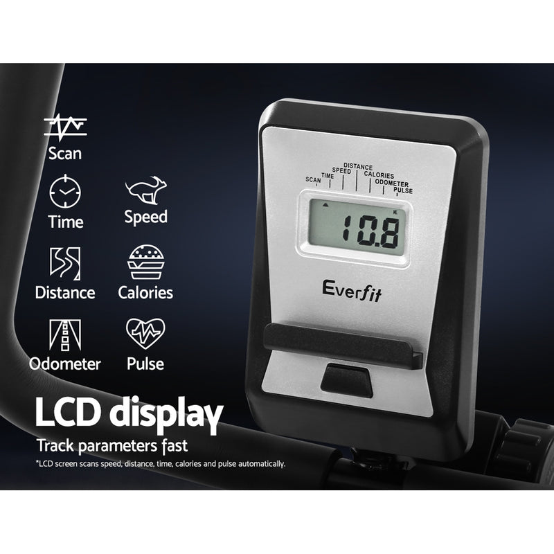 Danoz Fitness - Everfit Exercise Bike Magnetic Recumbent Indoor Cycling Home Gym Cardio 120kg - Incl. Delivery