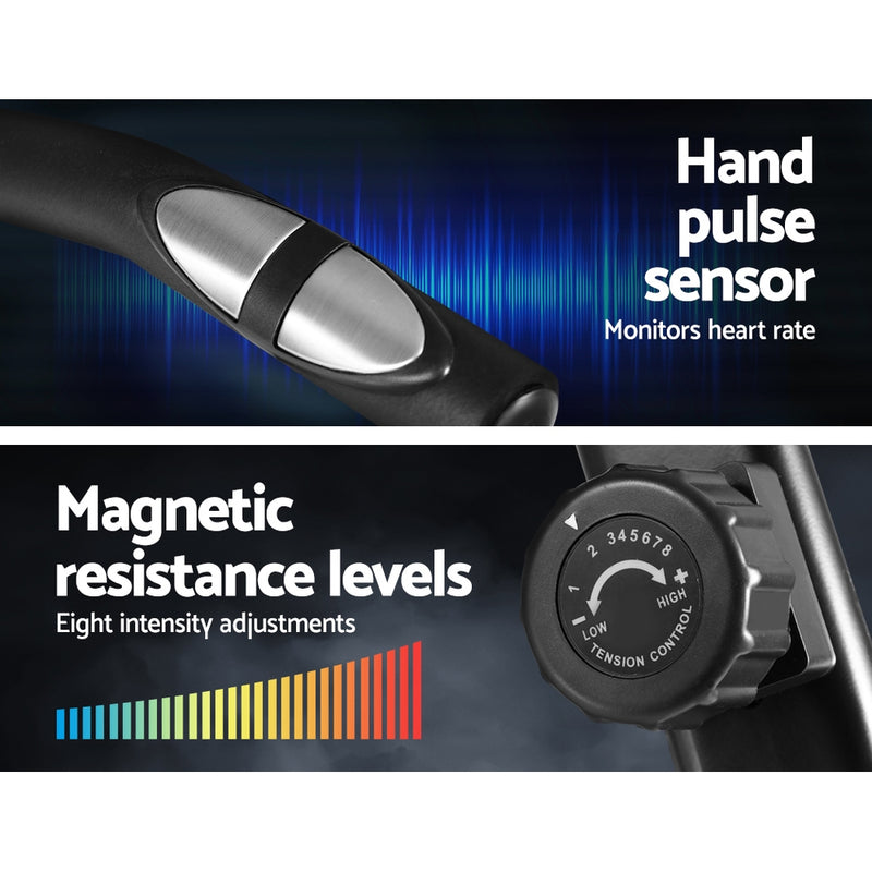 Danoz Fitness - Everfit Exercise Bike Magnetic Recumbent Indoor Cycling Home Gym Cardio 120kg - Incl. Delivery