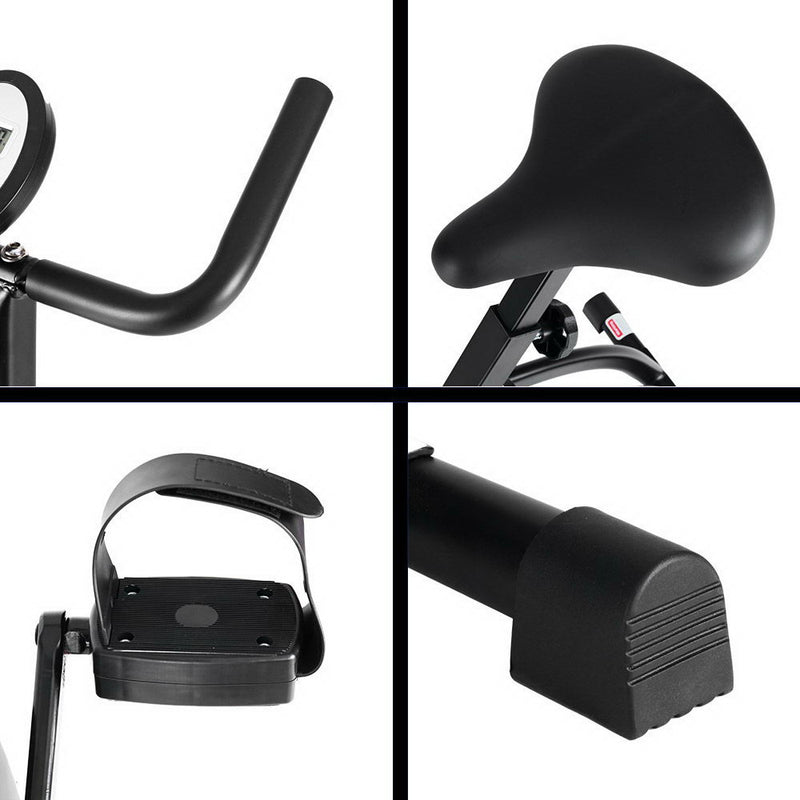 Danoz Fitness - Everfit Folding Exercise Bike Magnetic X-Bike Bicycle Indoor Cycling Cardio - Incl. Delivery