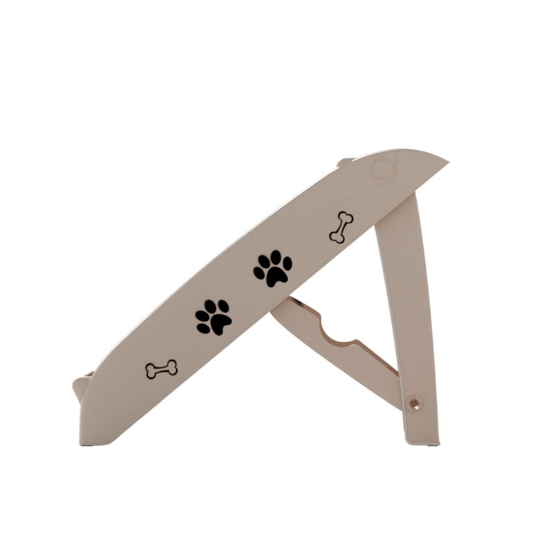 Danoz Direct - i.Pet Dog Ramp Steps For Bed Sofa Car Pet Stairs Ladder Portable Foldable Beige