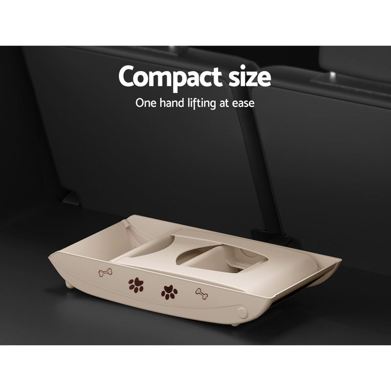 Danoz Direct - i.Pet Dog Ramp Steps For Bed Sofa Car Pet Stairs Ladder Portable Foldable Beige