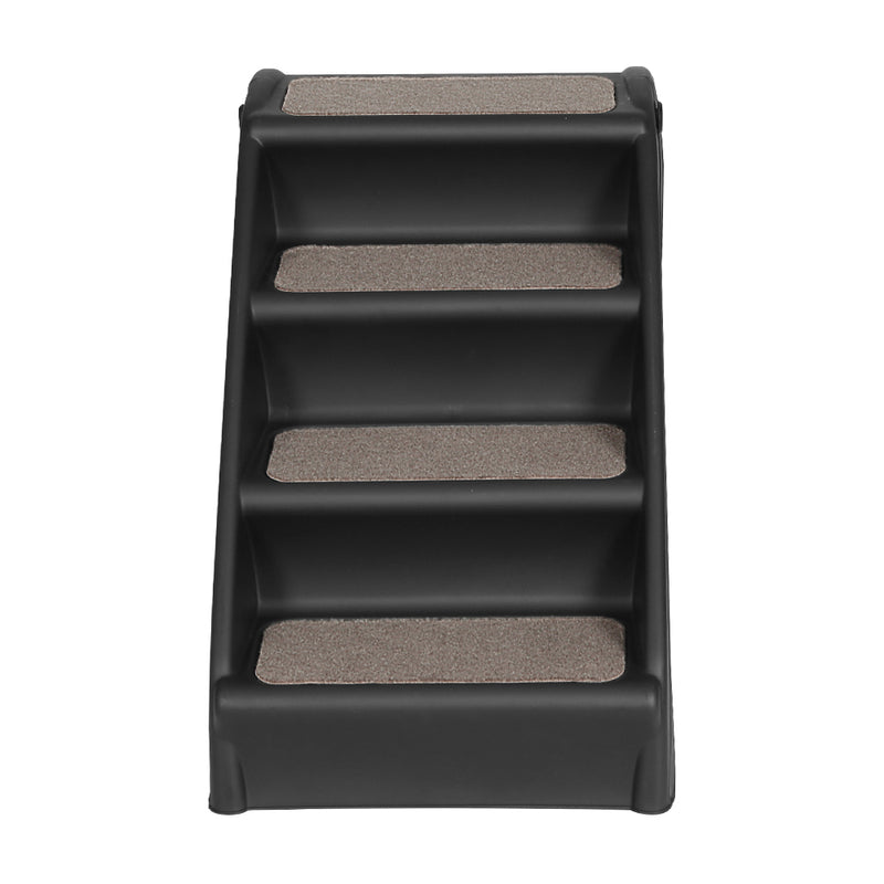 Danoz Direct - i.Pet Dog Ramp Steps For Bed Sofa Car Pet Stairs Ladder Portable Foldable Black