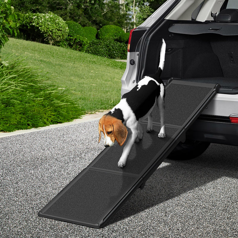 Danoz Direct - i.Pet Dog Ramp Pet Stairs Steps Car Travel SUV Ladder Foldable Portable Adjustable