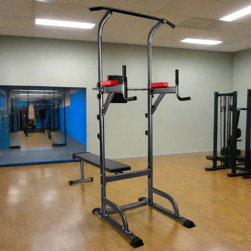 Danoz Direct - Everfit Weight Bench Chin Up Bar Bench Press Home Gym 380kg Capacity