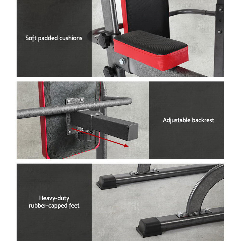 Transform your home Gym with Danoz Direct - Everfit Weight Bench Chin Up Tower! With a 200kg capacity