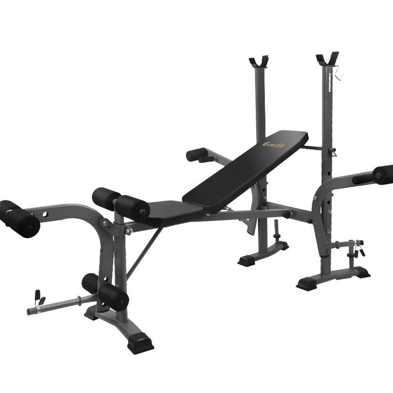 Danoz Direct - Everfit Weight Bench 8 in 1 Bench Press Adjustable Home Gym Station 200kg