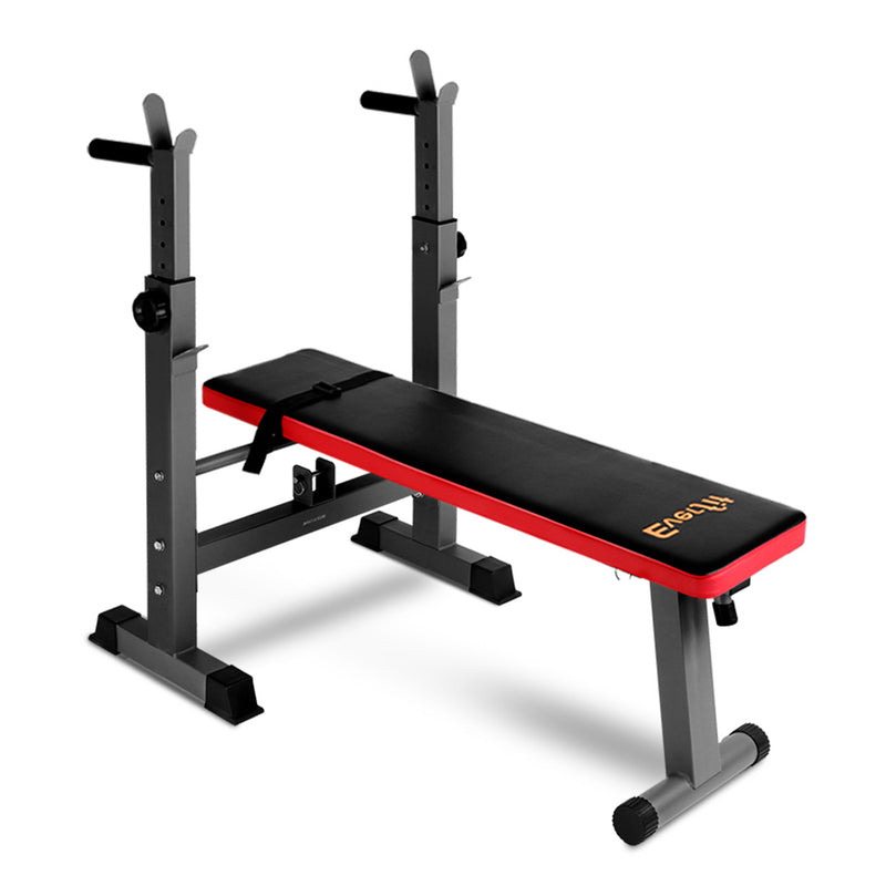 Danoz Direct - Everfit Weight Bench Squat Rack Bench Press Home Gym Equipment 200kg