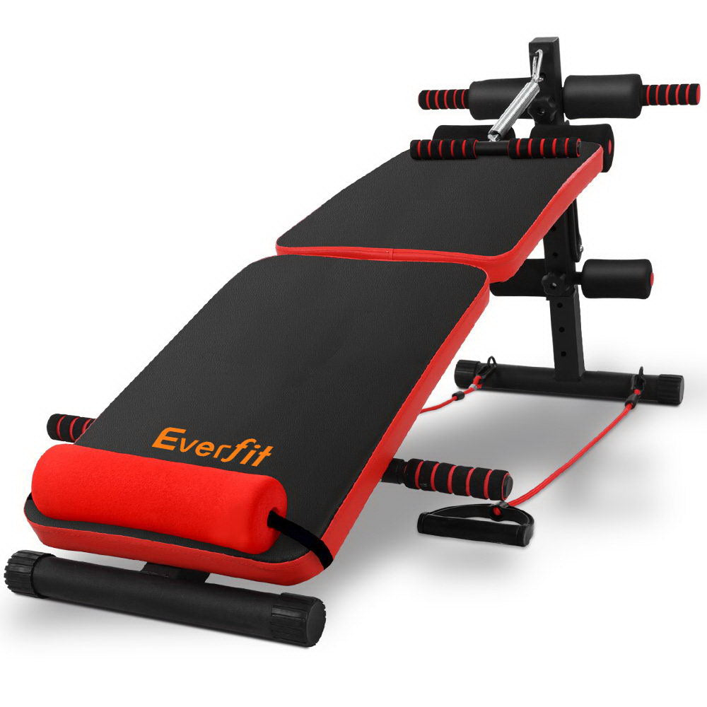 Danoz Direct - Everfit Weight Bench Sit Up Bench Press Foldable Home Gym Equipment