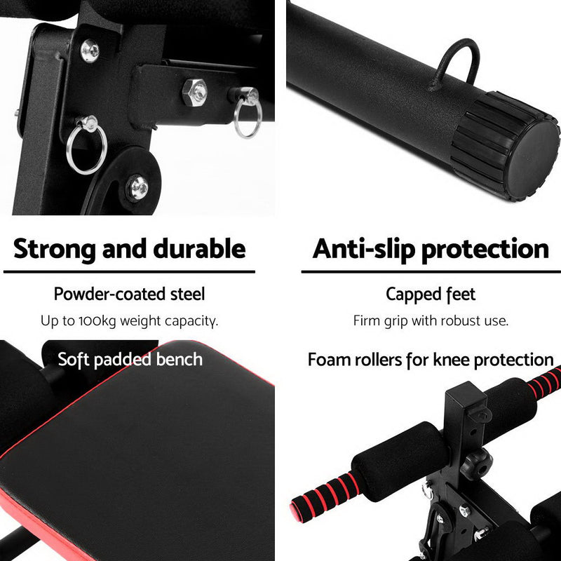 Danoz Fitness - Everfit Weight Bench Sit Up Bench Press Foldable Home Gym - Incl. Delivery