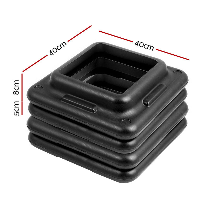 Danoz Fitness - Everfit 4X Aerobic Step Riser Exercise Stepper Block Gym Home Fitness - Incl. Postage