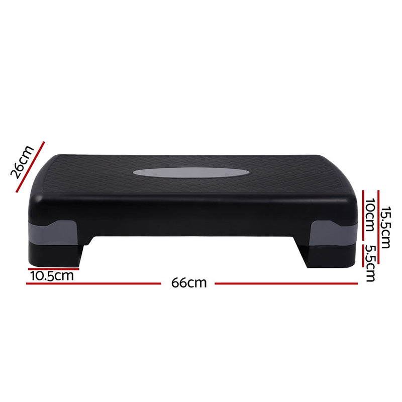 Danoz Fitness -  Aerobic Step Exercise Stepper Steps Home Gym Fitness Block Bench Riser - Free Postage