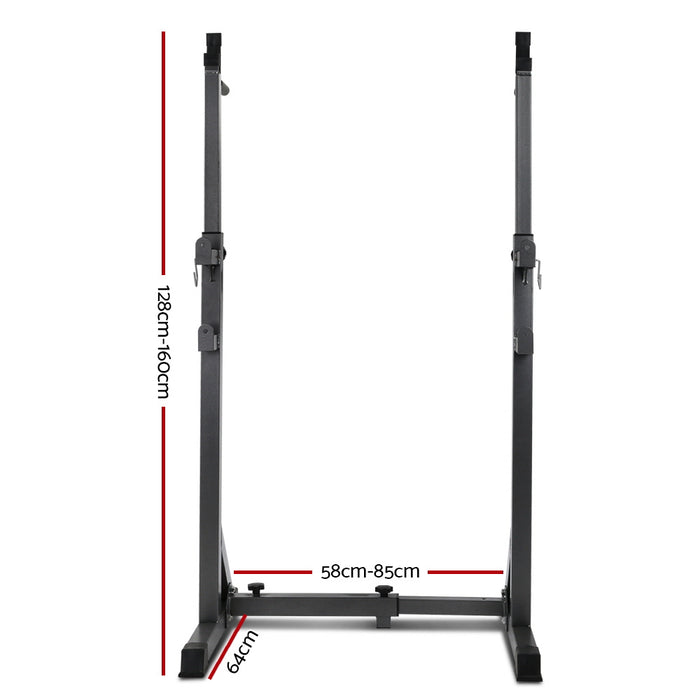 Danoz Direct - Everfit Weight Bench Adjustable Squat Rack Home Gym Equipment 300kg