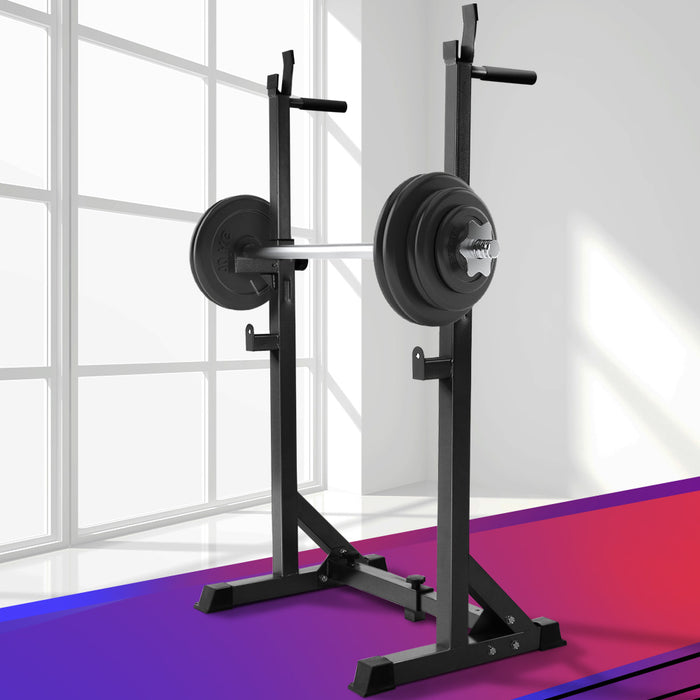 Danoz Direct - Everfit Weight Bench Adjustable Squat Rack Home Gym Equipment 300kg