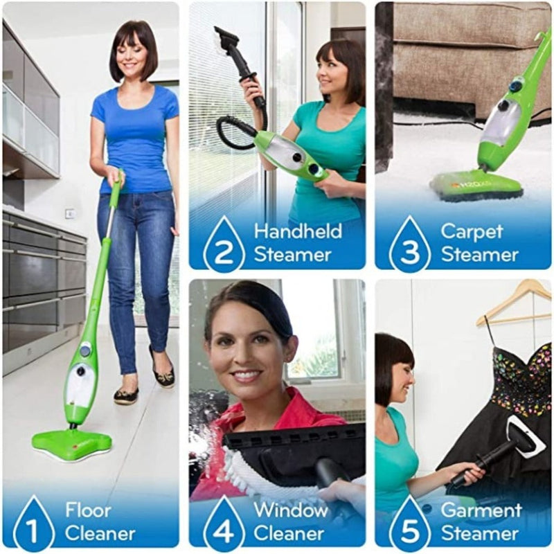 Danoz Cleaning - As Seen on TV - Award-Winning 12pc Steam Mop + Free Accessory Kit - Free Postage